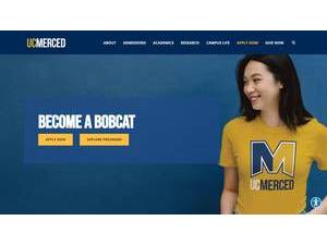 University of California, Merced's Website Screenshot