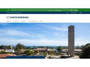 University of California, Santa Barbara's Website Screenshot
