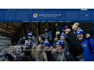 Albertus Magnus College's Website Screenshot