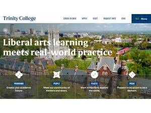 Trinity College's Website Screenshot