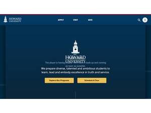 Howard University's Website Screenshot