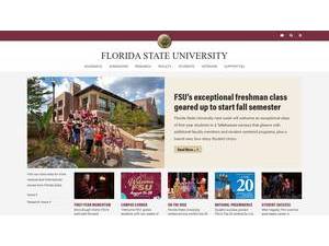 Florida State University's Website Screenshot
