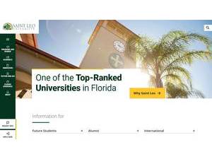 Saint Leo University's Website Screenshot