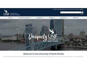 University of North Florida's Website Screenshot