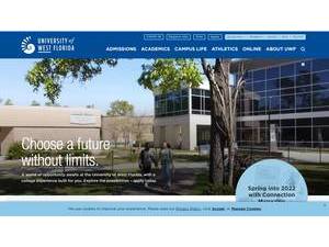 University of West Florida's Website Screenshot