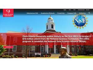 Clark Atlanta University's Website Screenshot