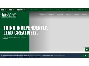 Georgia College and State University's Website Screenshot