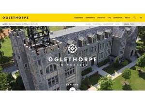 Oglethorpe University's Website Screenshot