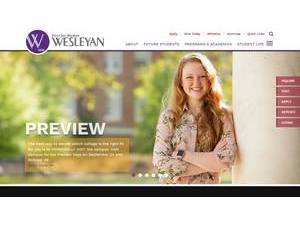 Wesleyan College's Website Screenshot