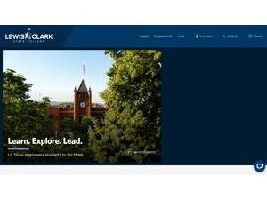 Lewis-Clark State College's Website Screenshot