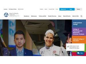 National Louis University's Website Screenshot