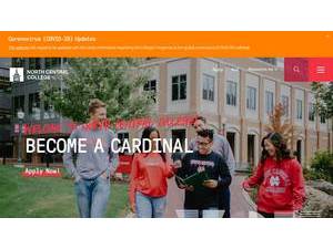 North Central College's Website Screenshot