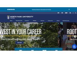 North Park University's Website Screenshot
