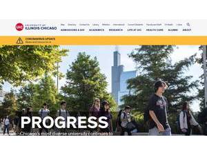 University of Illinois Chicago's Website Screenshot
