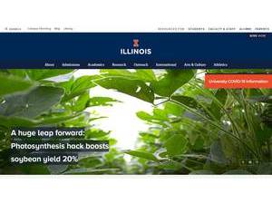 University of Illinois Urbana-Champaign's Website Screenshot