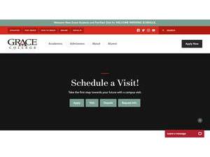 Grace College's Website Screenshot