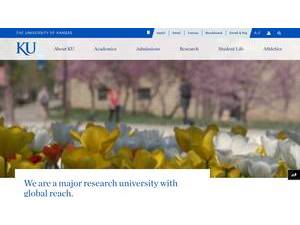 University of Kansas's Website Screenshot