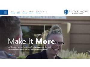 Thomas More University's Website Screenshot