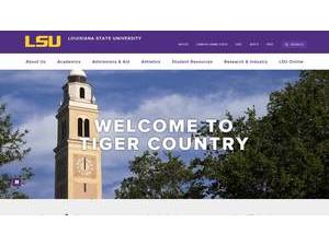 Louisiana State University's Website Screenshot