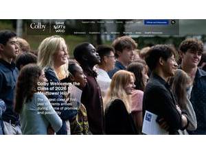 Colby College's Website Screenshot
