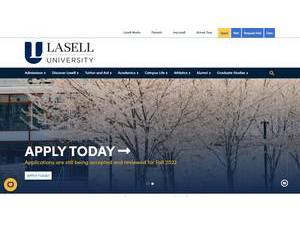 Lasell University's Website Screenshot
