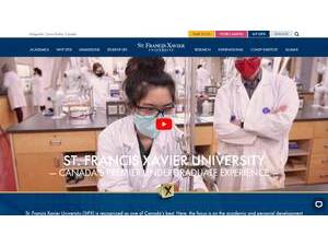 St. Francis Xavier University's Website Screenshot