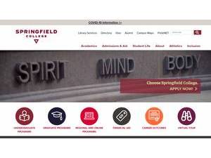 Springfield College's Website Screenshot