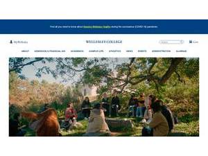 Wellesley College's Website Screenshot