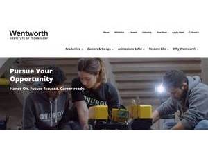 Wentworth Institute of Technology's Website Screenshot