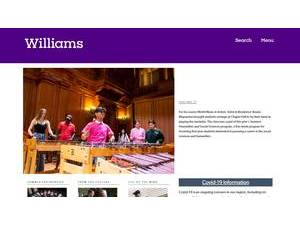 Williams College's Website Screenshot