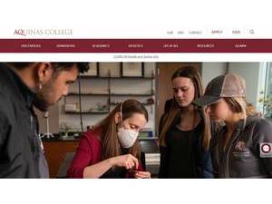 Aquinas College's Website Screenshot