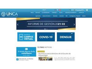 National University of Catamarca's Website Screenshot