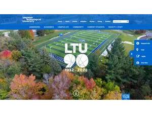 Lawrence Technological University's Website Screenshot