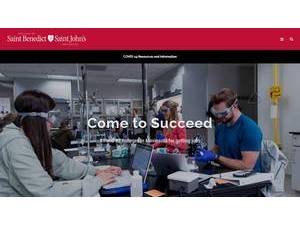 College of Saint Benedict/Saint John's University's Website Screenshot