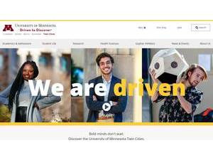 University of Minnesota Twin Cities's Website Screenshot