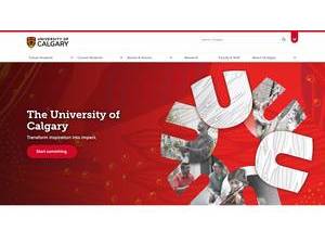 University of Calgary's Website Screenshot