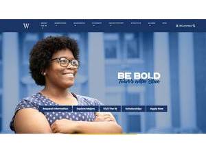 Mississippi University for Women's Website Screenshot