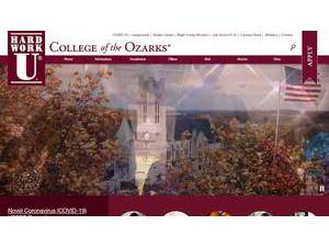 College of the Ozarks's Website Screenshot