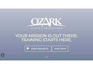 Ozark Christian College's Website Screenshot