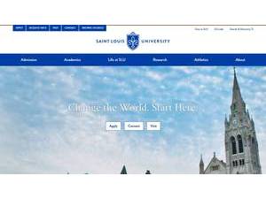 Saint Louis University's Website Screenshot