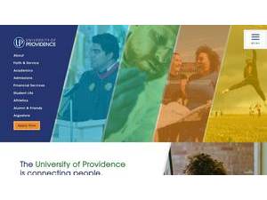University of Providence's Website Screenshot