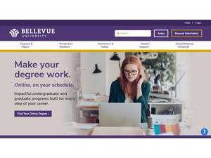 Bellevue University's Website Screenshot