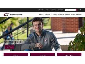 Chadron State College's Website Screenshot