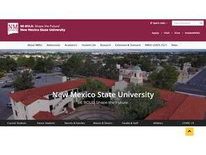 New Mexico State University's Website Screenshot