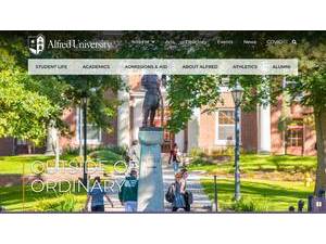 Alfred University's Website Screenshot