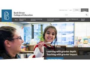 Bank Street College of Education's Website Screenshot