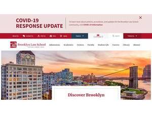 Brooklyn Law School's Website Screenshot