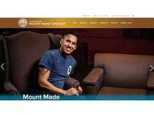 College of Mount Saint Vincent's Website Screenshot