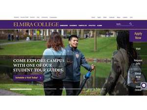 Elmira College's Website Screenshot