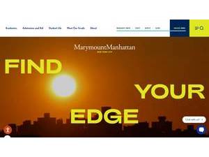 Marymount Manhattan College's Website Screenshot